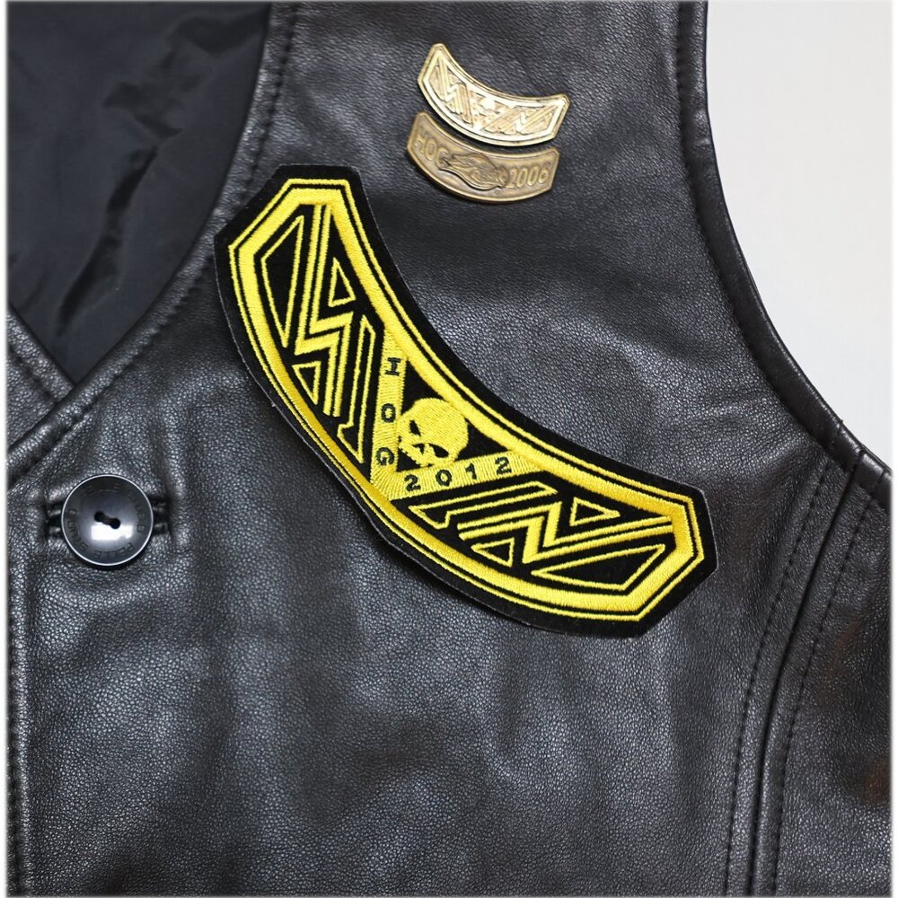 Wilson's Leather Biker Vest size Medium with patches / Pins - Picture 4 of 5